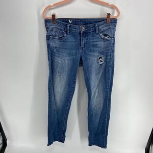 Kut from the kloth catherine boyfriend medium wash mid rise jean womens 6